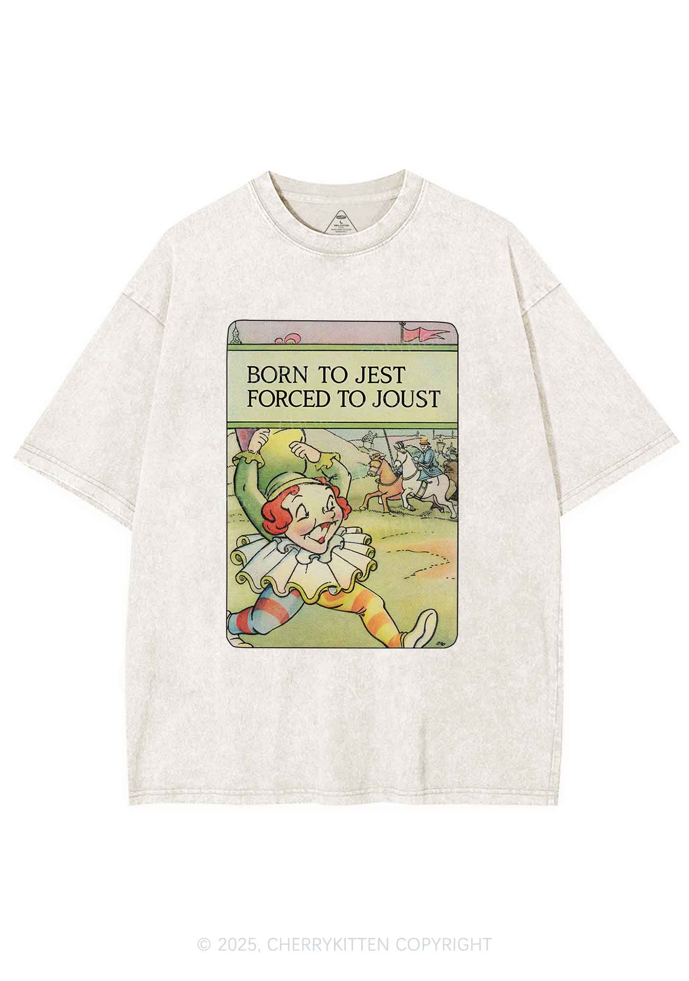 Born To Jest Y2K Washed Tee Cherrykitten