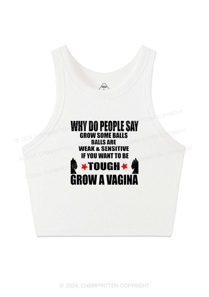 Grow Tough Y2K Crop Tank Top Cherrykitten