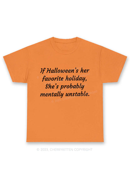 Halloween's Her Favorite Holiday Y2K Chunky Shirt Cherrykitten