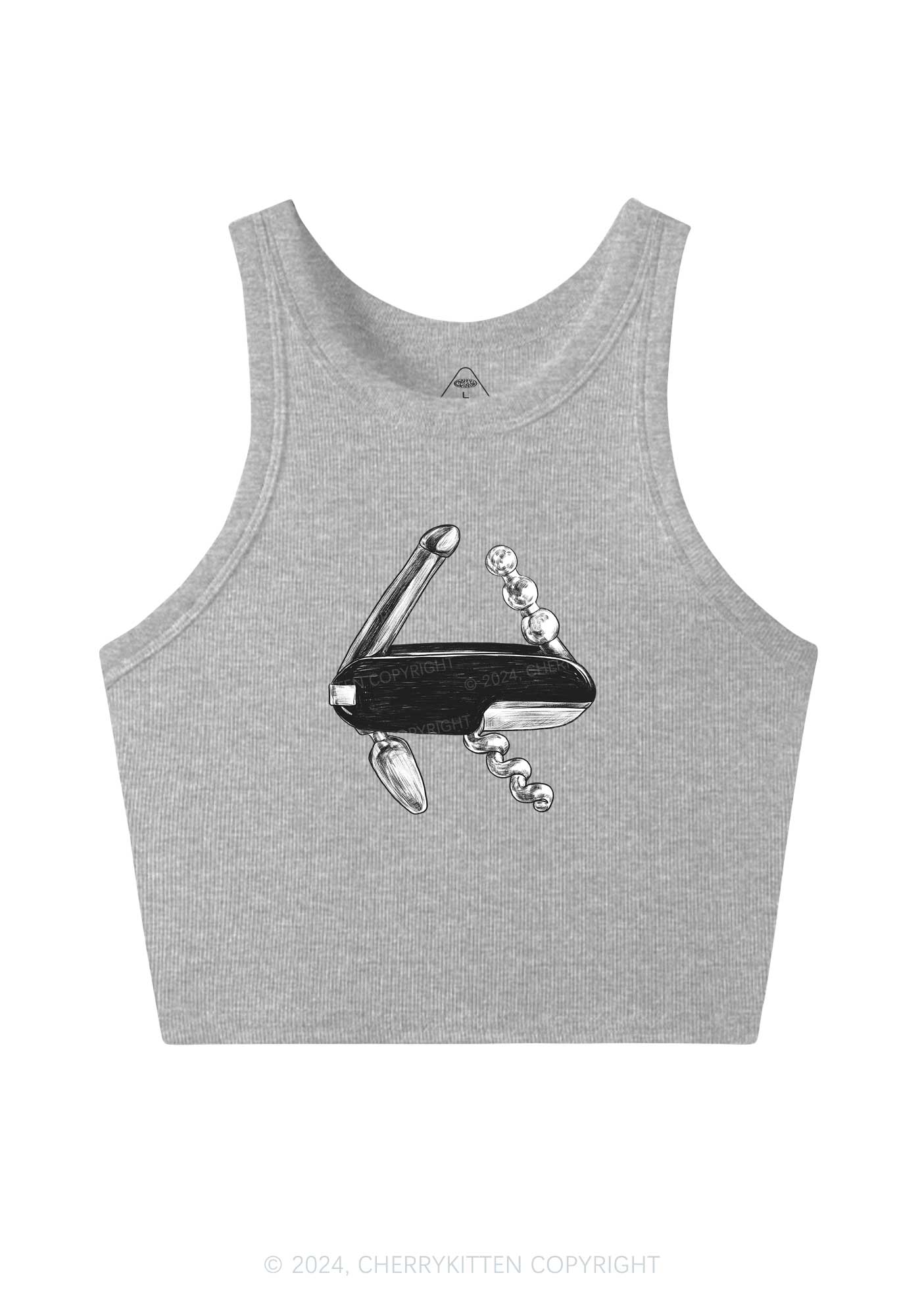 Bottle Opener Y2K Crop Tank Top Cherrykitten