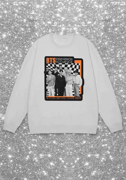 Permission To Dance Bangtan Kpop Y2K Sweatshirt Cherrykitten