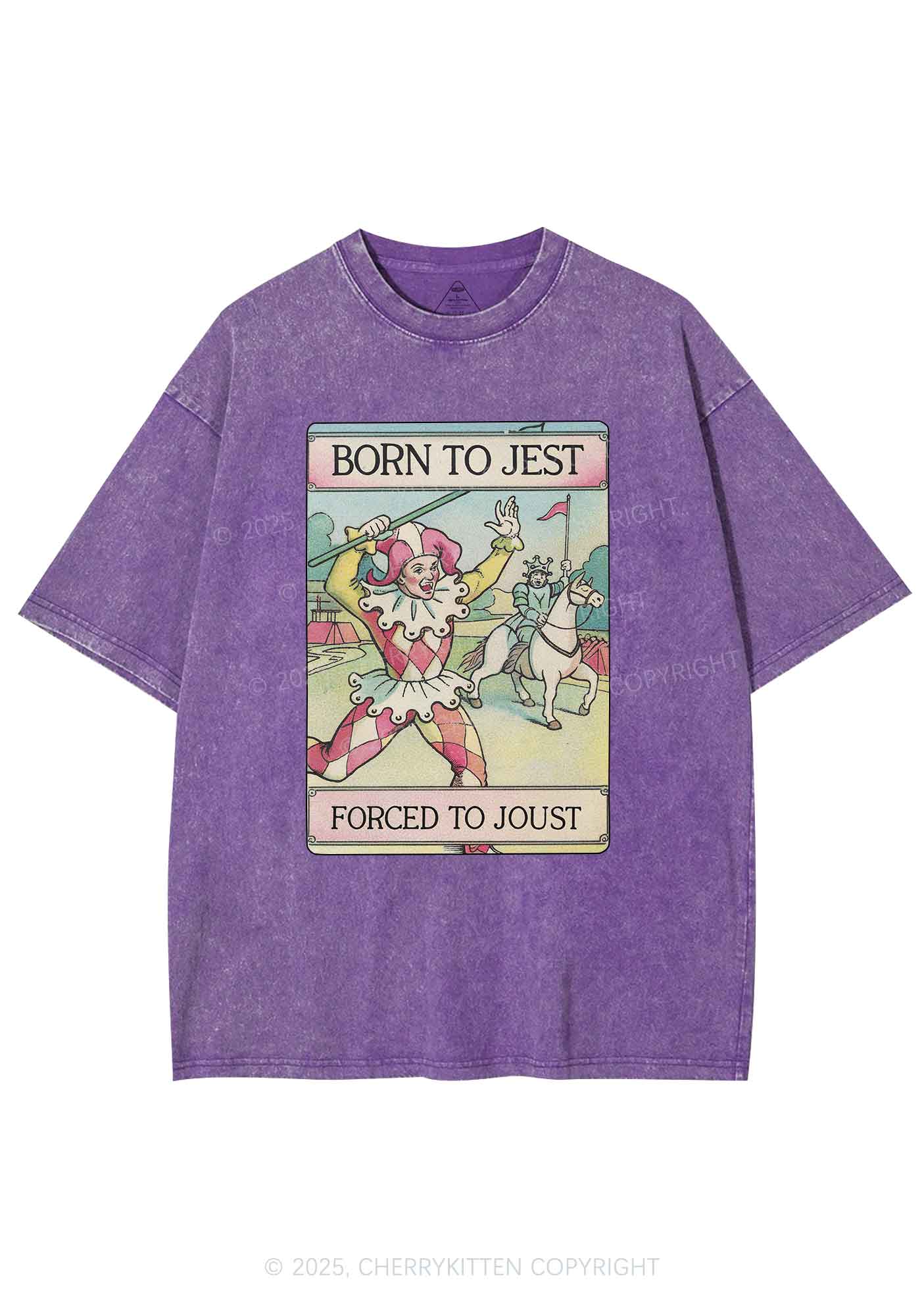 Forced To Joust Y2K Washed Tee Cherrykitten