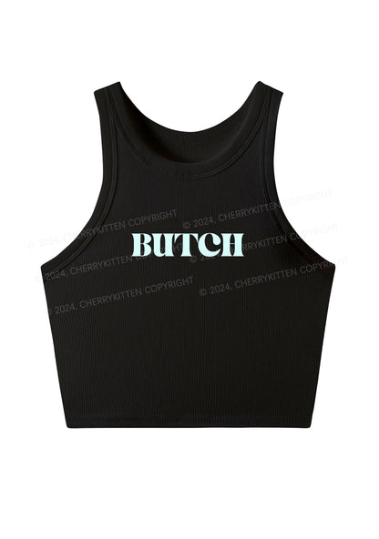 Butch Y2K Crop Tank Top Cherrykitten