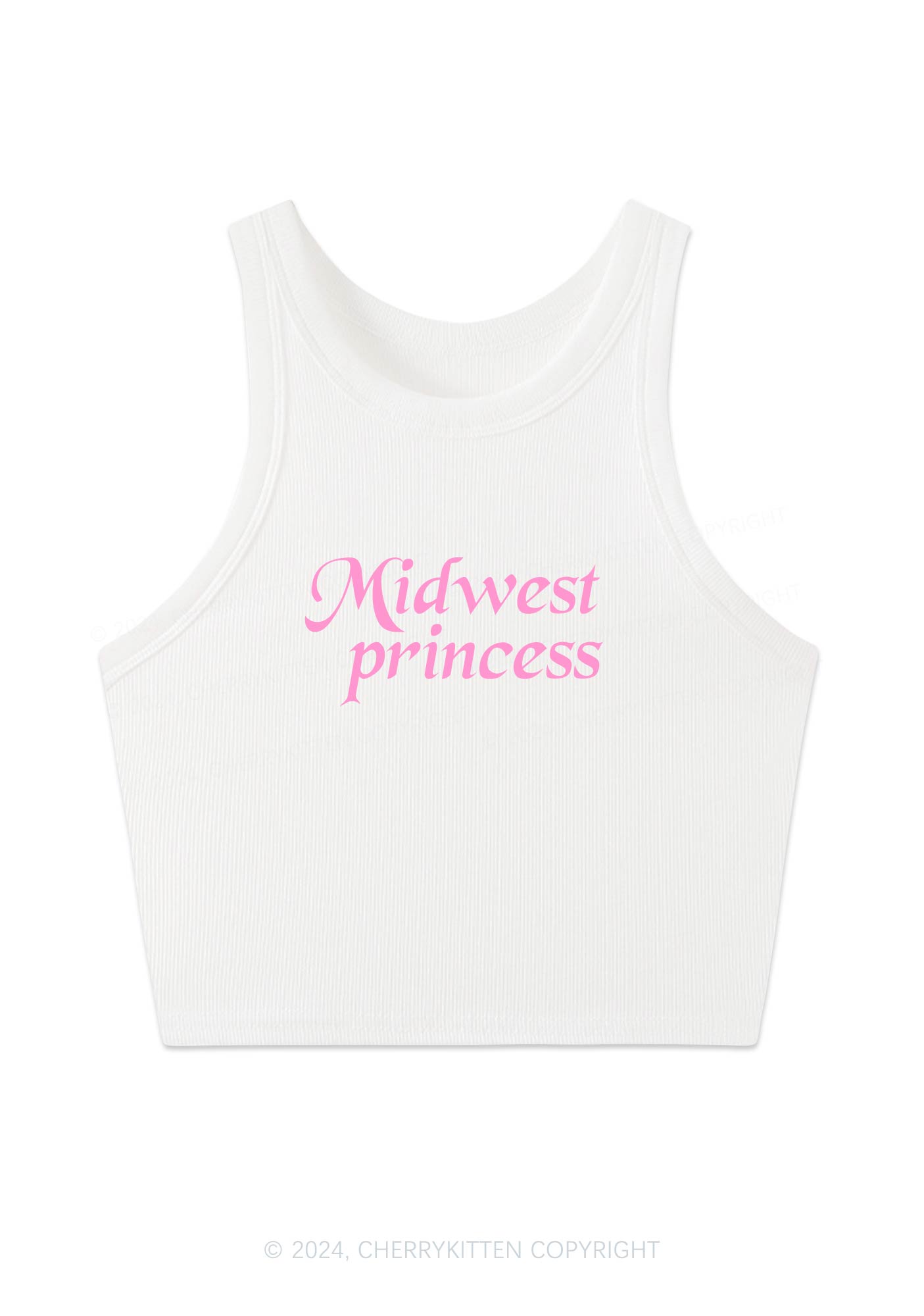 Midwest Princess Y2K Crop Tank Top Cherrykitten