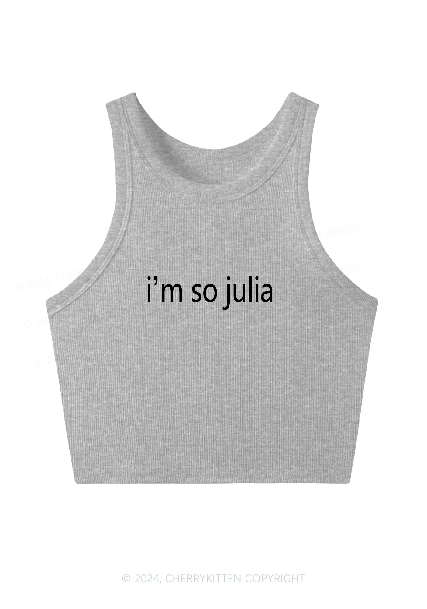 I'm So Julia Y2K Crop Tank Top Cherrykitten