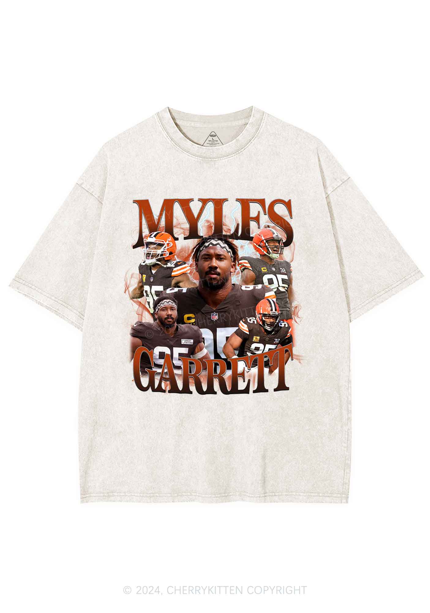 Red Myles Y2K Super Bowl Washed Tee Cherrykitten