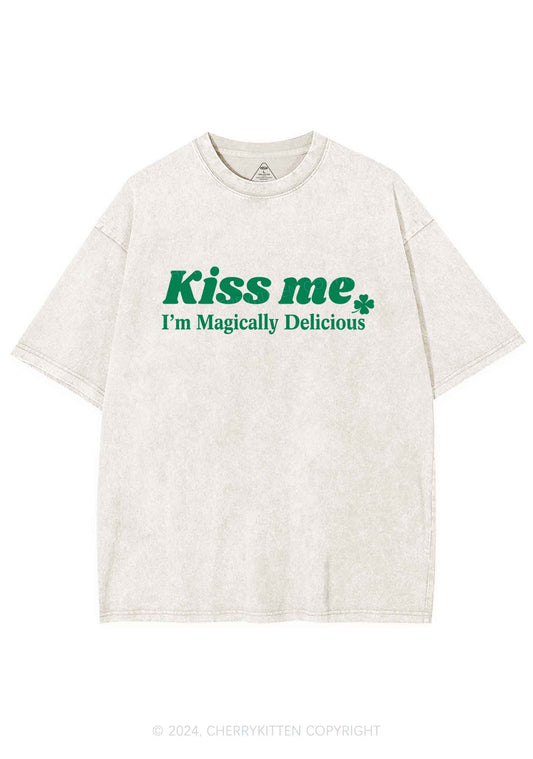 Im Magically Delicious St Patricks Y2K Washed Tee Cherrykitten