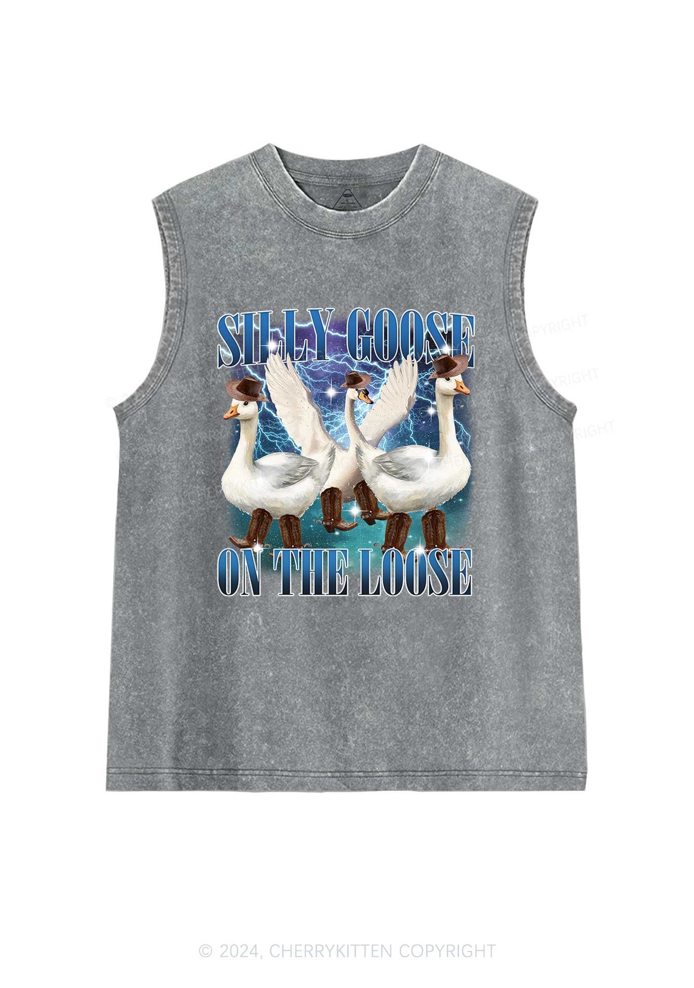 Cowboy Goose Y2K Washed Tank Cherrykitten