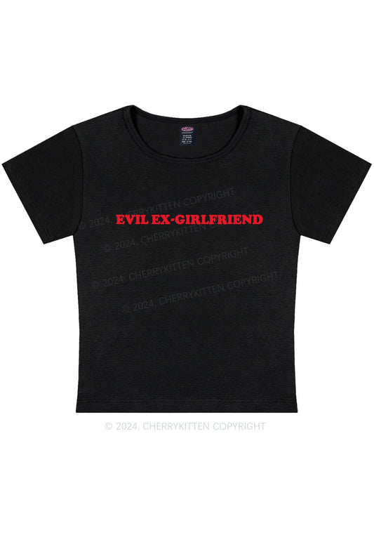 Evil Ex Girlfriend Y2K Baby Tee Cherrykitten