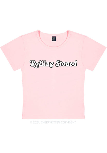 Rolling Stoned Y2K Baby Tee Cherrykitten