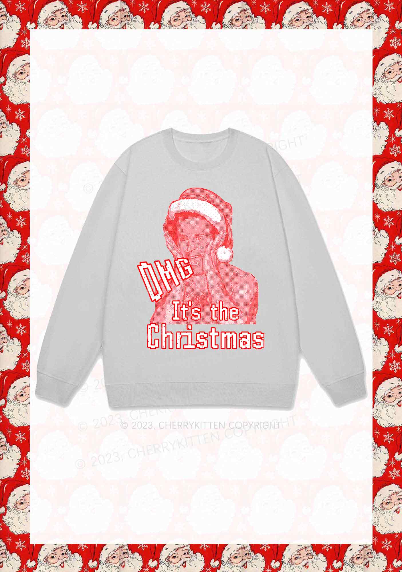 OMG It's The Christmas Y2K Sweatshirt Cherrykitten