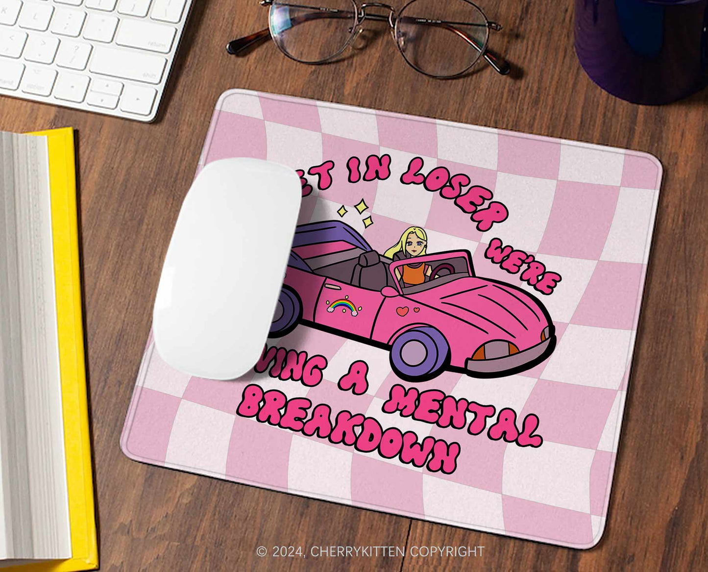 Get In Y2K Mousepad Cherrykitten