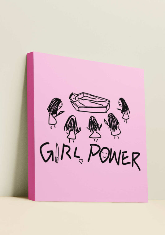 Girls Power Y2K Canvas Wall Art Cherrykitten