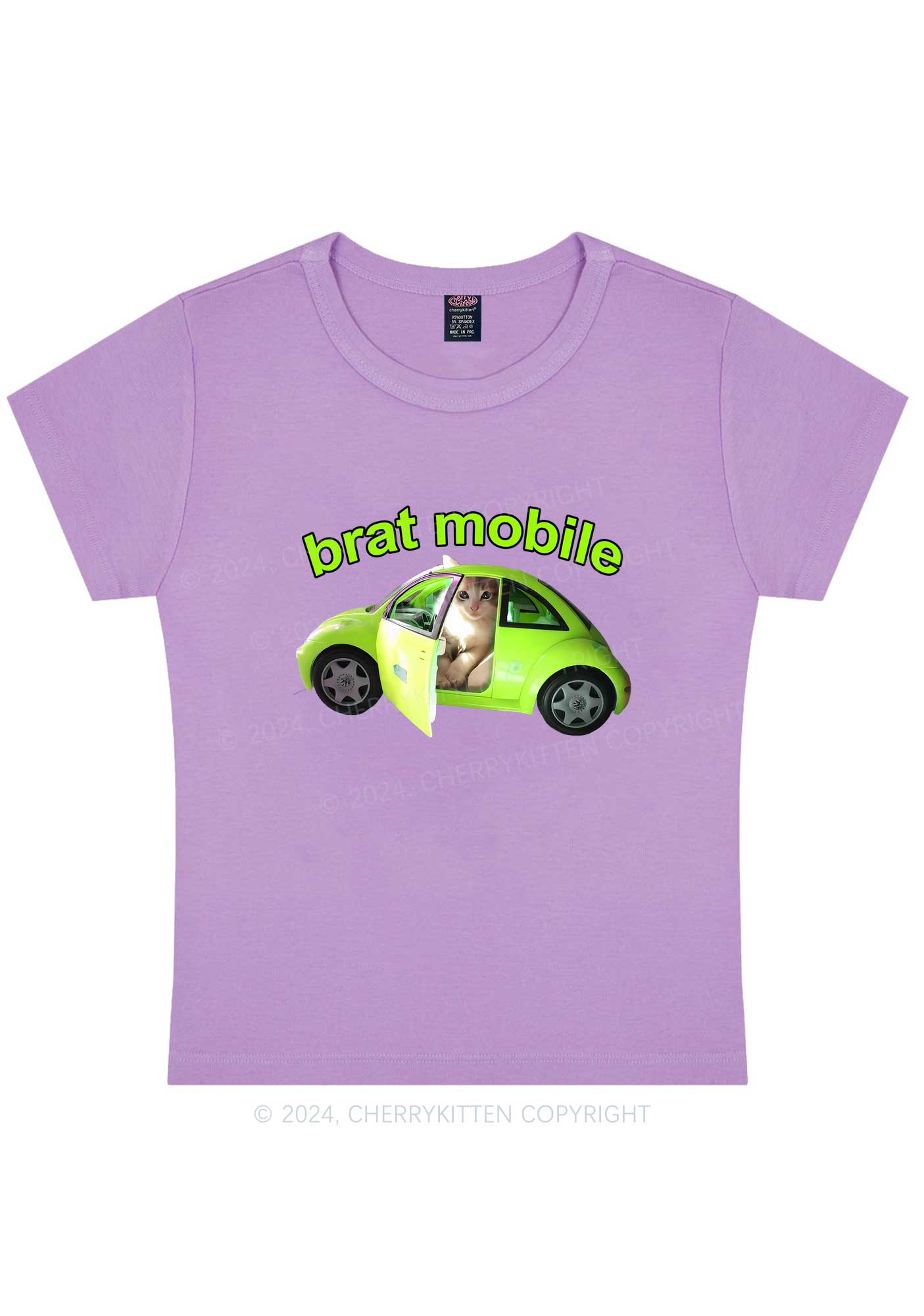 Brat Mobile Y2K Baby Tee Cherrykitten