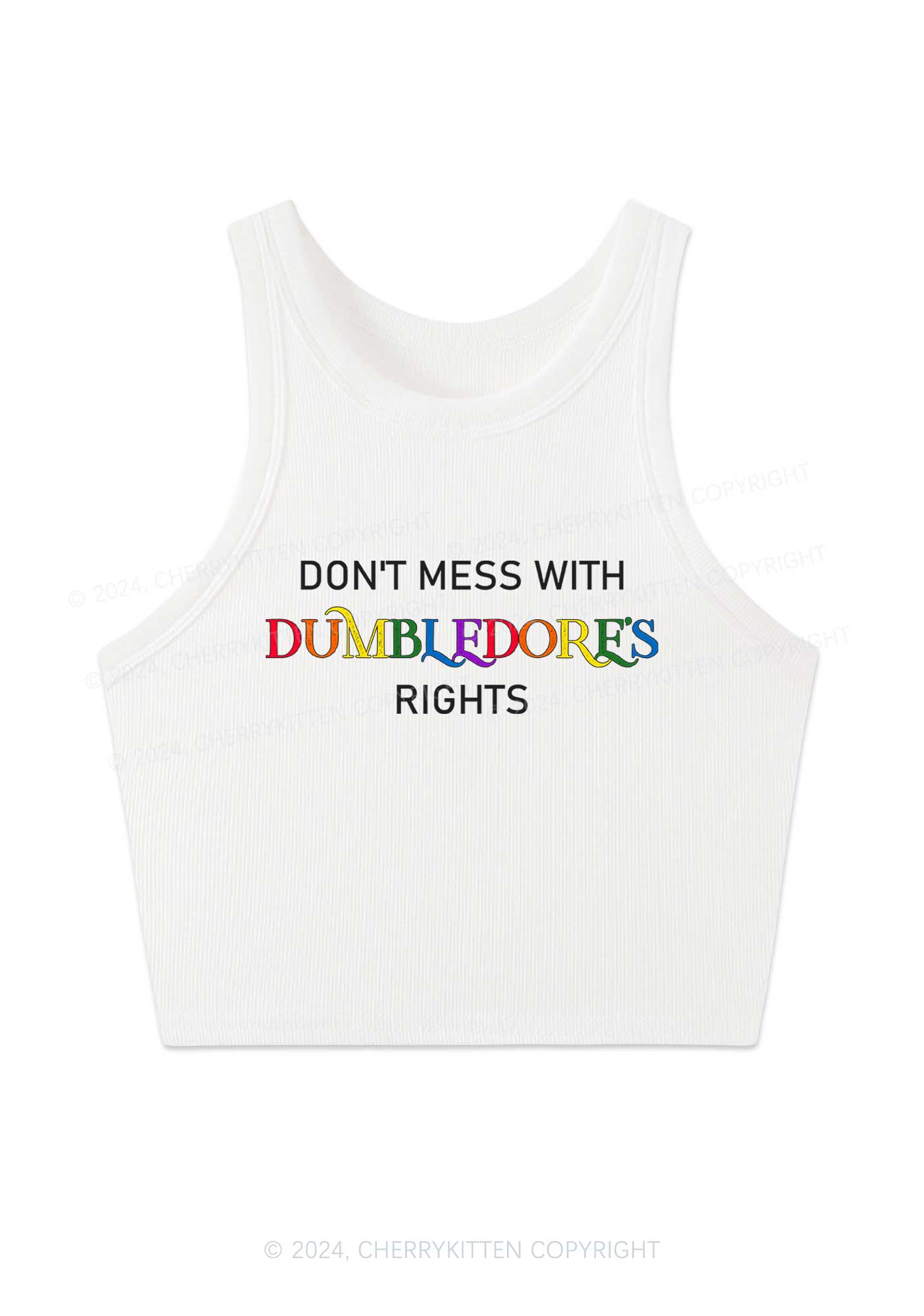 Dumbledore's Rights Y2K Crop Tank Top Cherrykitten