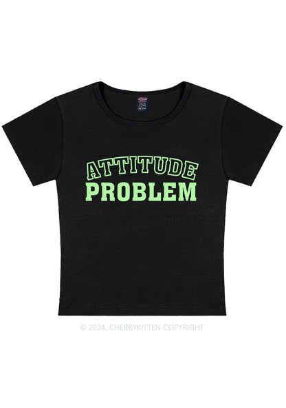 Attitude Problem Y2K Baby Tee Cherrykitten