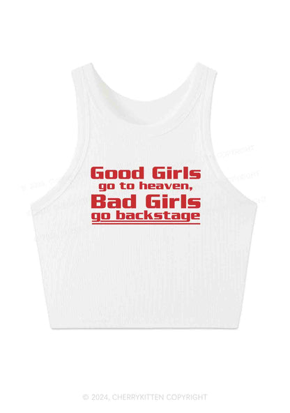 Bad Girls Go Backstage Y2K Crop Tank Top Cherrykitten