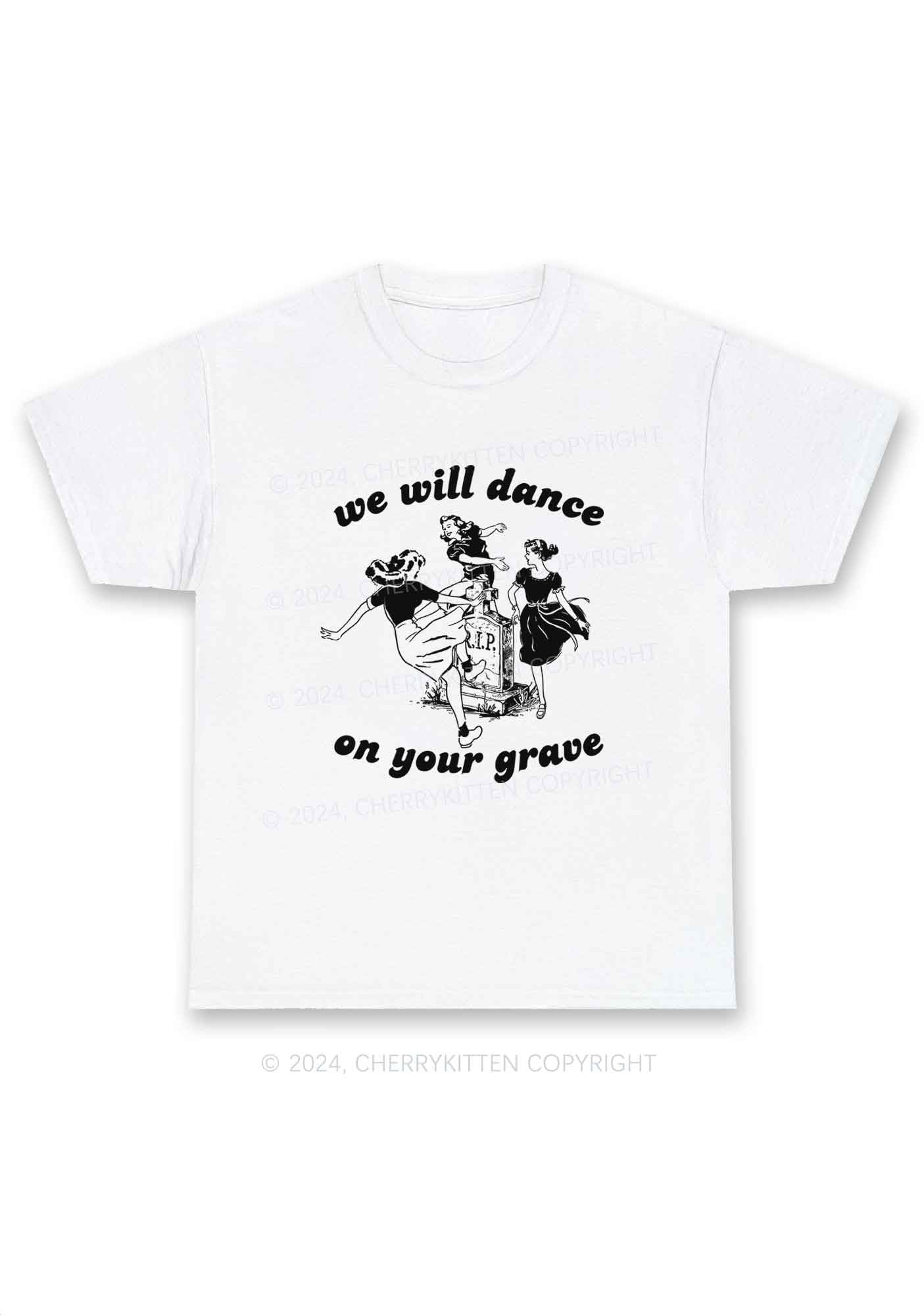 Dance On Your Grave Y2K Chunky Shirt Cherrykitten