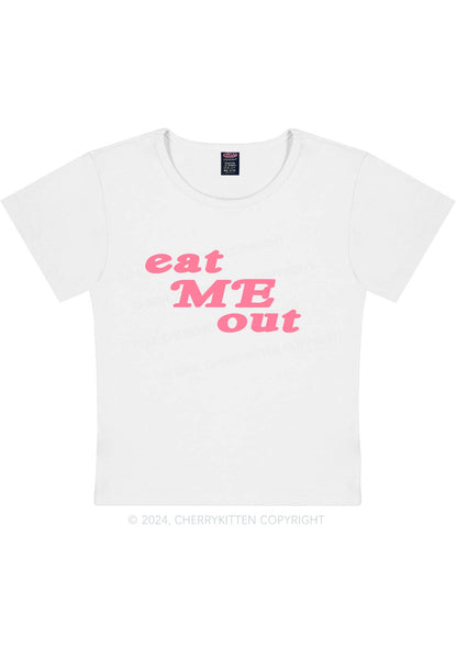 Eat Me Out Y2K Baby Tee Cherrykitten