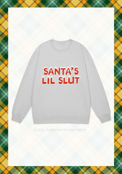 Santa's Lil Slxt Christmas Y2K Sweatshirt Cherrykitten