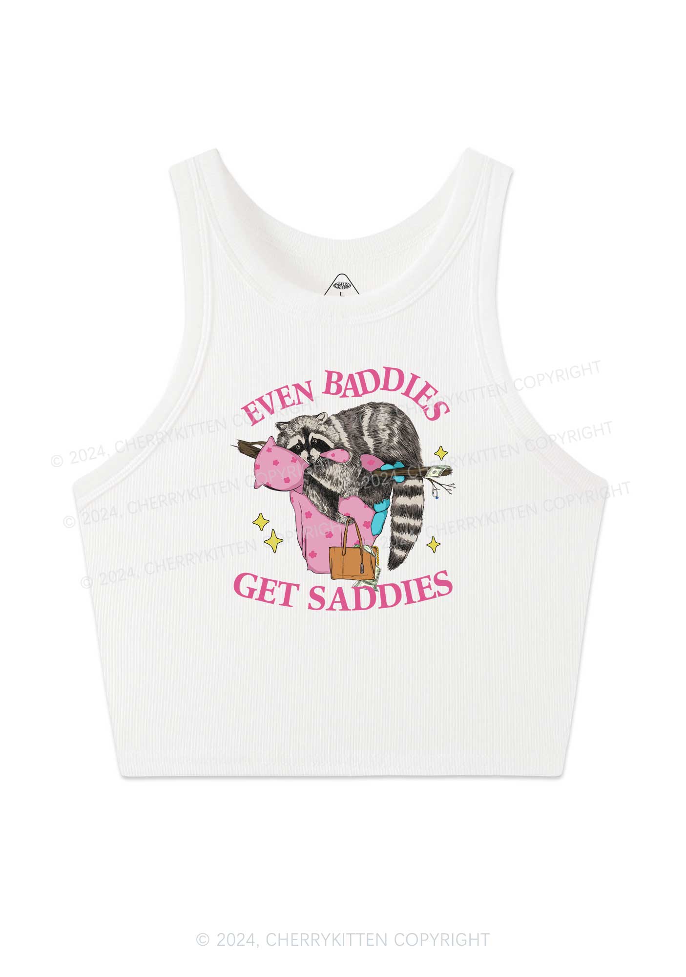 Baddies Get Saddies Y2K Crop Tank Top Cherrykitten