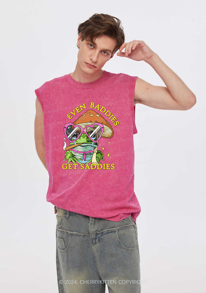 Even Baddies Frog Y2K Washed Tank Cherrykitten