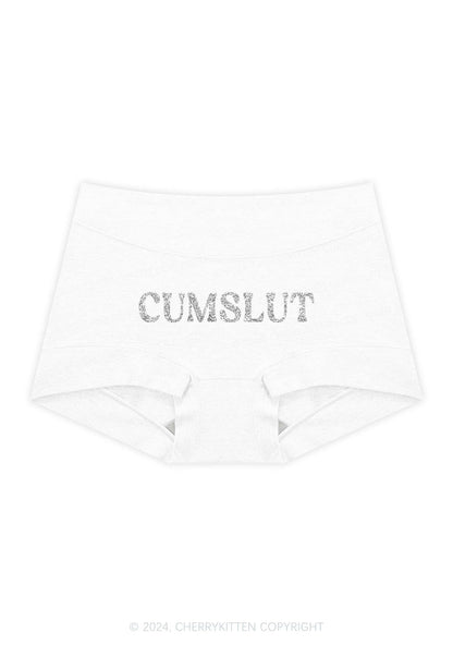 Glitter Comeslut Y2K Mid Rise Waist Boyshort Cherrykitten