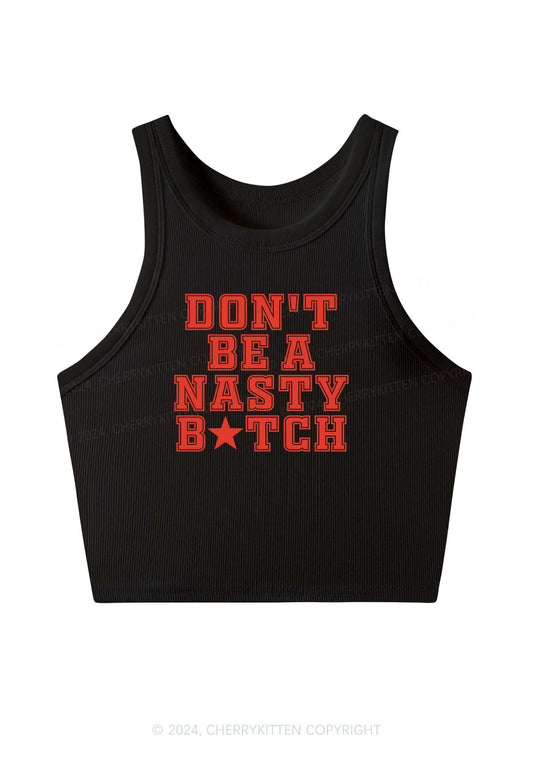 Nasty Bxxch Y2K Crop Tank Top Cherrykitten