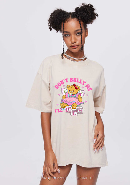 Dont Bully Bear Y2K Washed Tee Cherrykitten