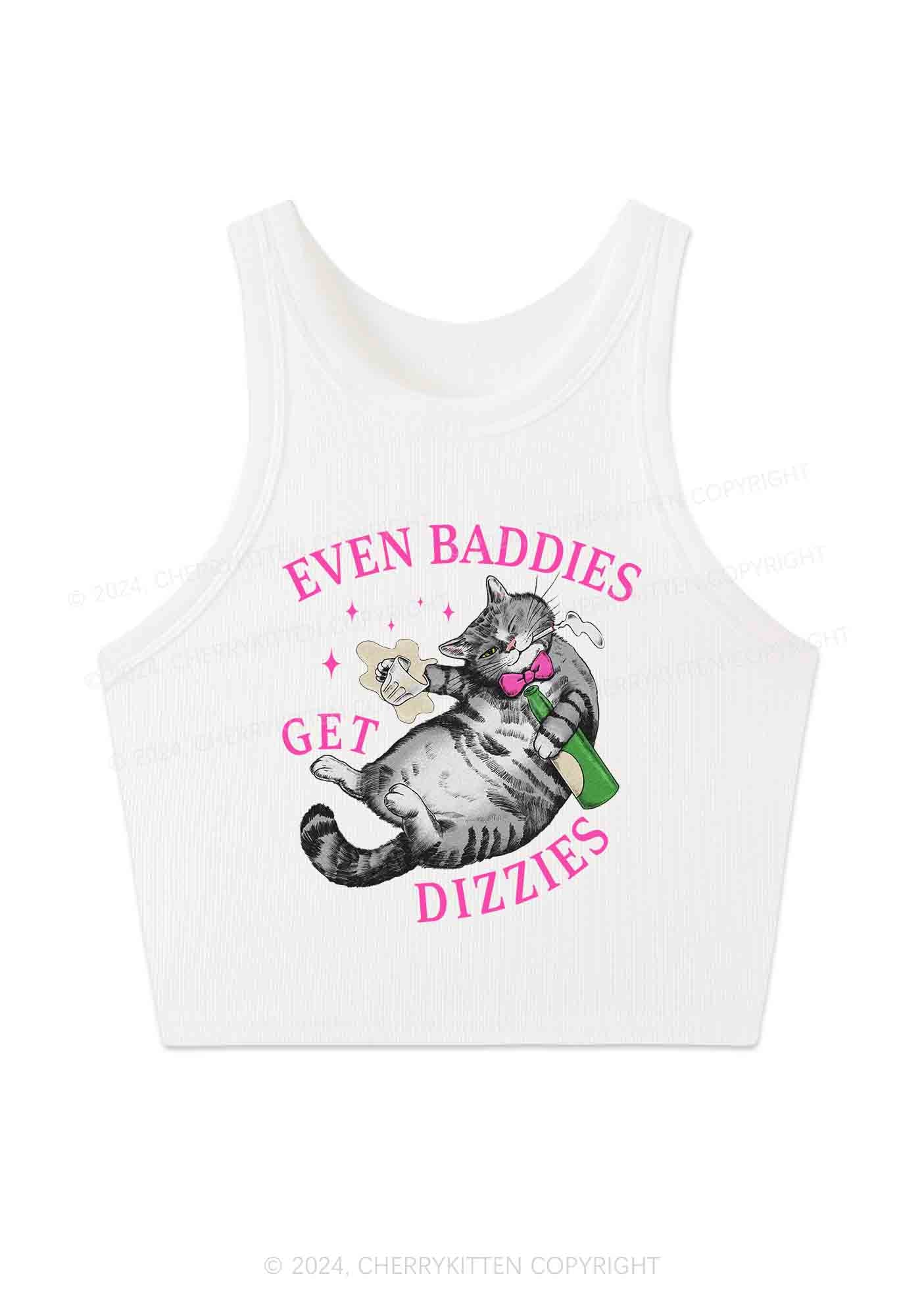 Baddies Get Dizzies Y2K Crop Tank Top Cherrykitten