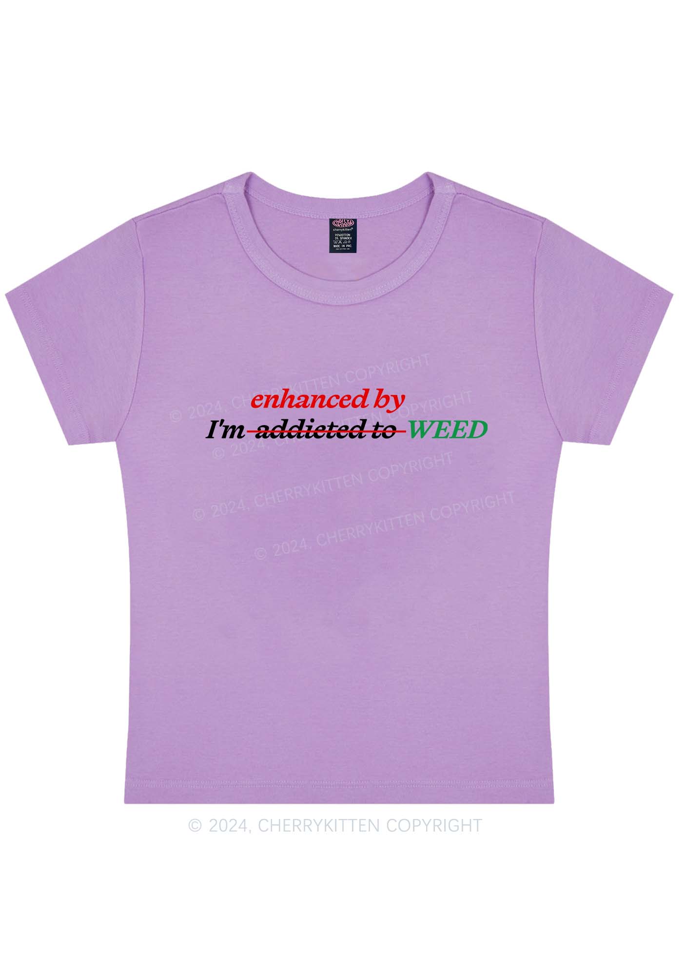 Enhanced By Wxxd Y2K Baby Tee Cherrykitten