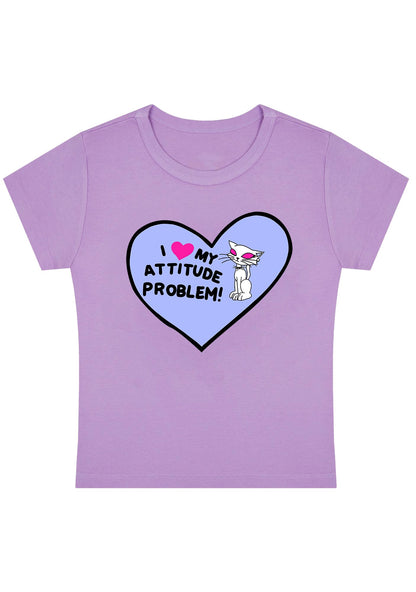 Curvy My Attitude Problem Baby Tee