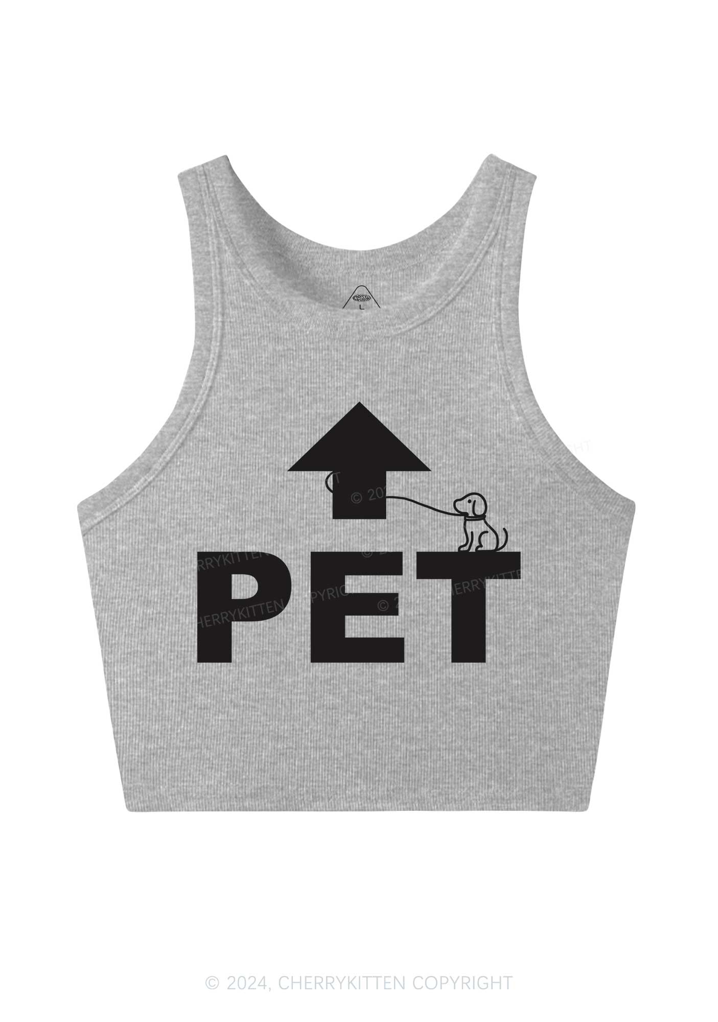 Pet Dog Y2K Crop Tank Top Cherrykitten