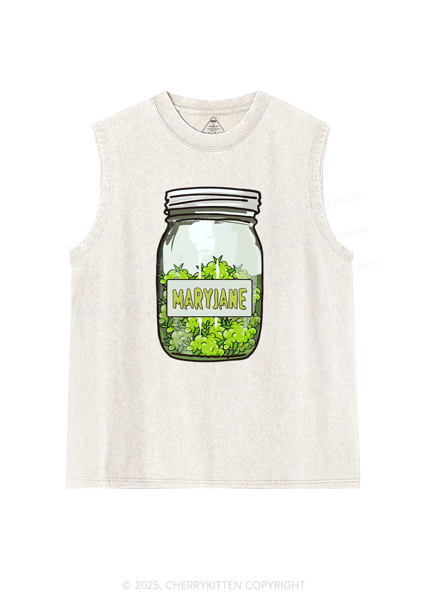 Mary Jane Wxxd Jar Y2K Washed Tank Cherrykitten