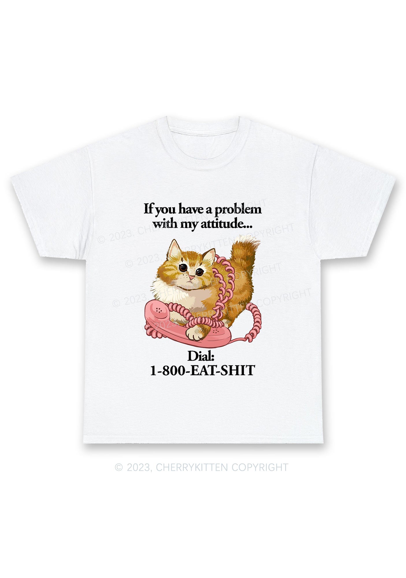 If You Have A Problem With My Attitude Chunky Shirt Cherrykitten