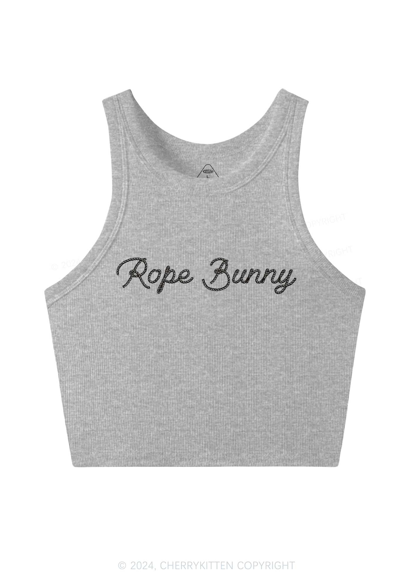 Rope Bunny Y2K Crop Tank Top Cherrykitten