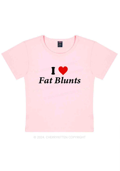 I Love Fat Blunts Y2K Baby Tee Cherrykitten