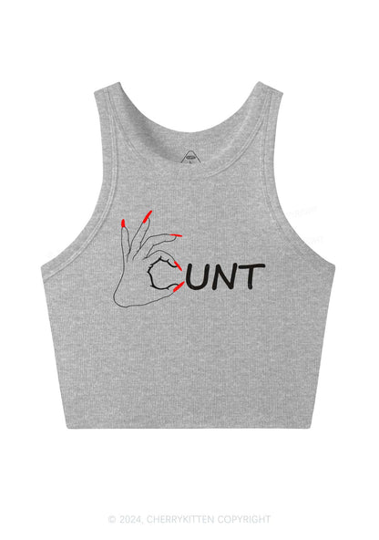 Clever Cxxt Y2K Crop Tank Top Cherrykitten