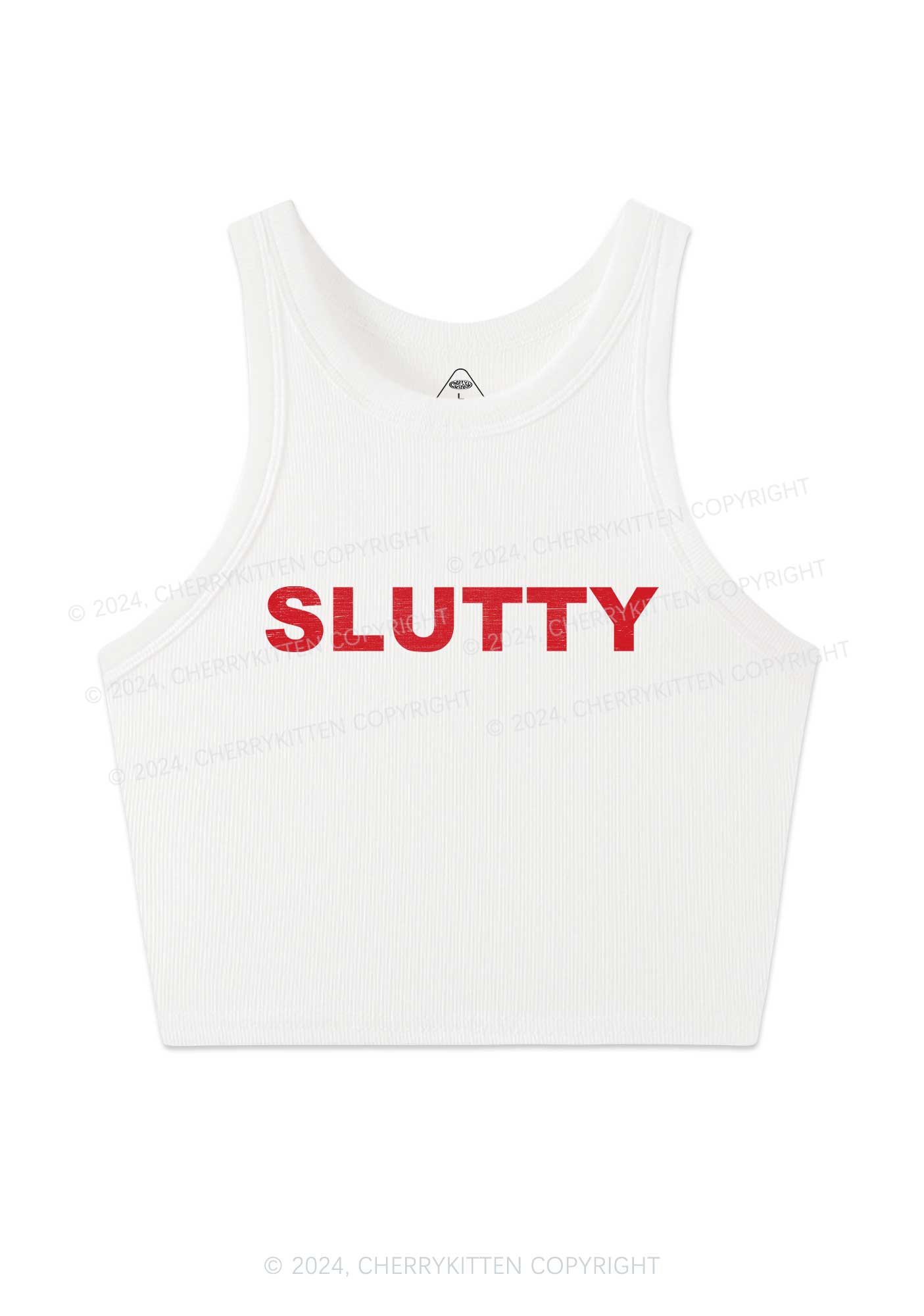 Slxtty Y2K Crop Tank Top Cherrykitten