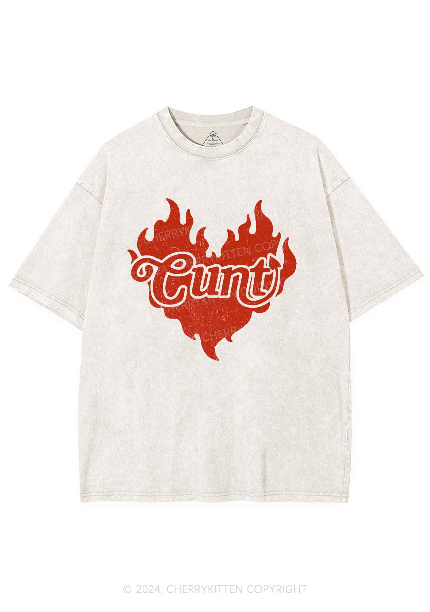 Cxxt Devil Y2K Valentine's Day Washed Tee Cherrykitten