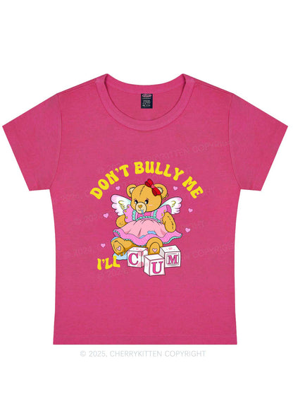 Dont Bully Bear Y2K Baby Tee Cherrykitten