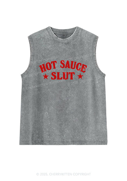 Hot Sauce Slxt Y2K Washed Tank Cherrykitten