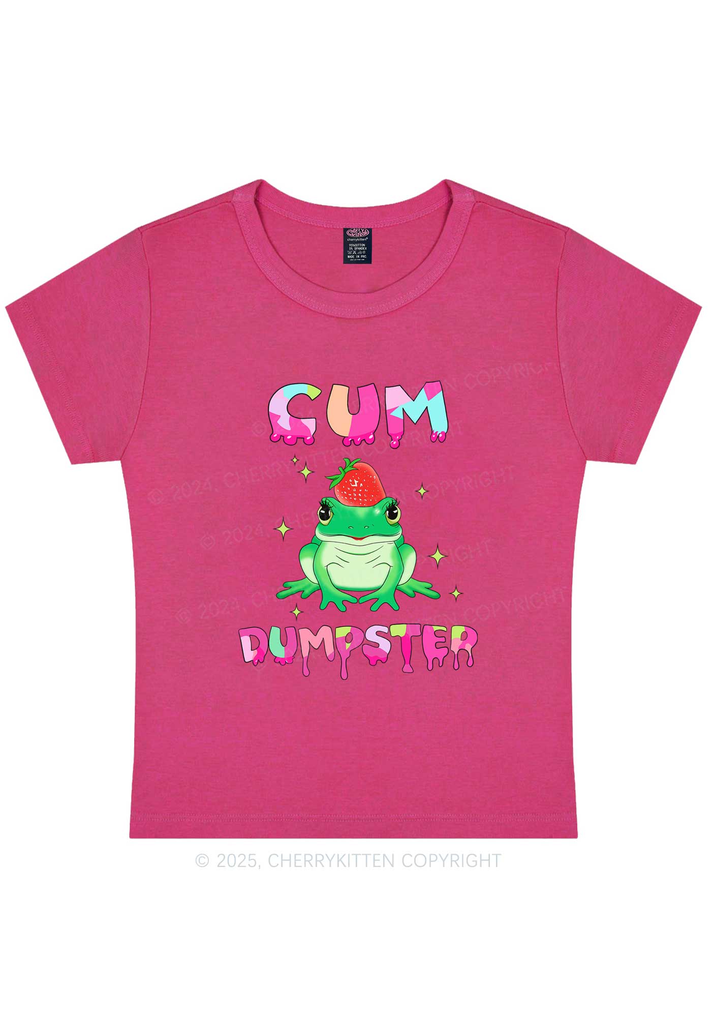 Frog Cxm Dumpster Y2K Baby Tee Cherrykitten