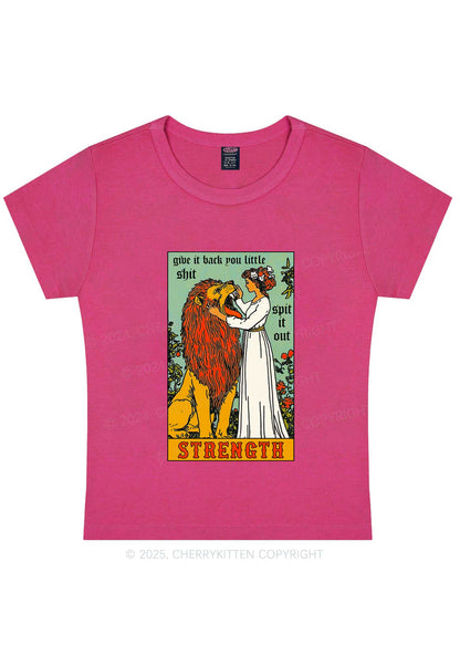 Spit It Out Strength Y2K Baby Tee Cherrykitten