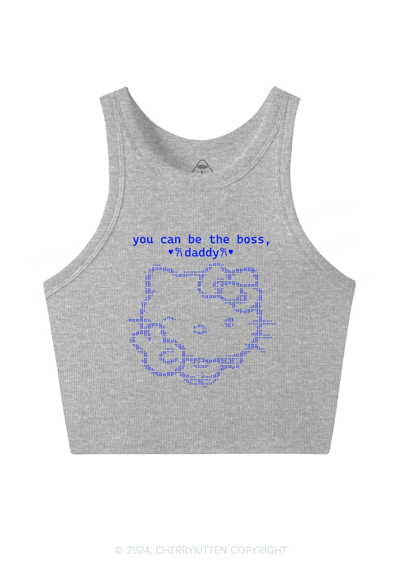 You Can Be Boss Y2K Crop Tank Top Cherrykitten