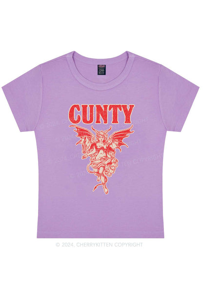 Cunty Satan Y2K Baby Tee Cherrykitten