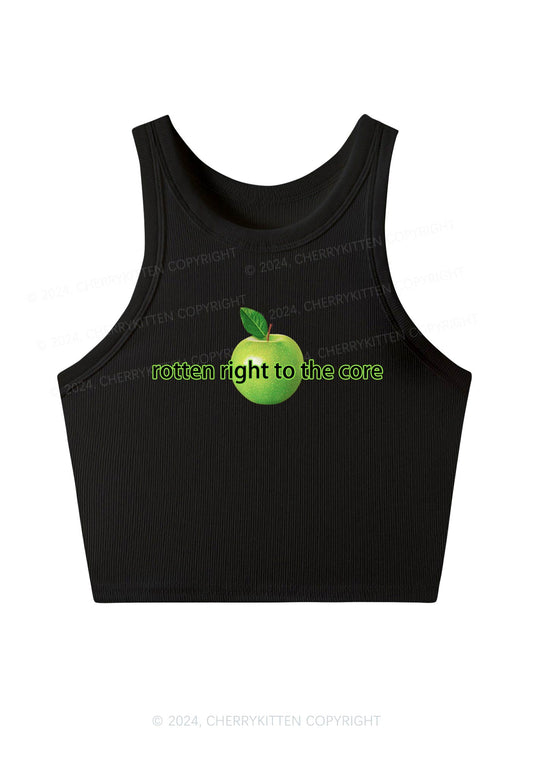 Rotten Right To The Core Y2K Crop Tank Top Cherrykitten