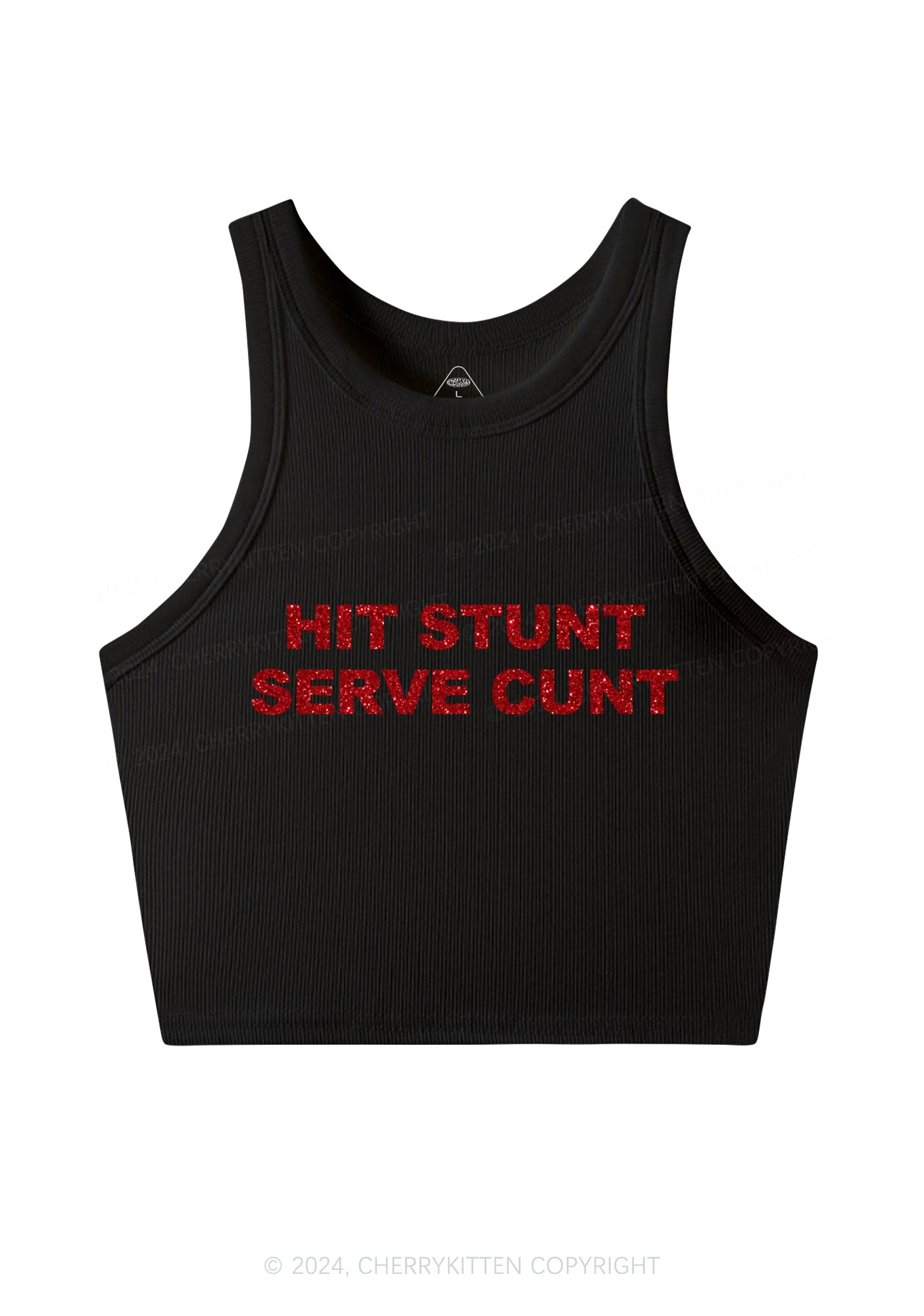 Hit Stunt Y2K Crop Tank Top Cherrykitten