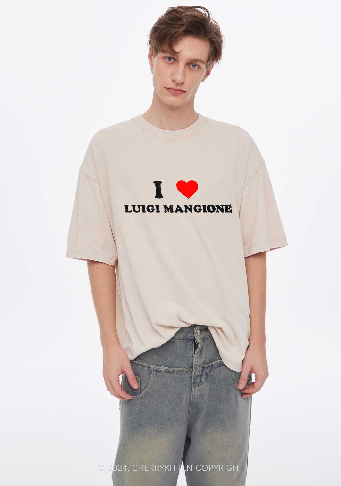 I Love Luigi Y2K Washed Tee Cherrykitten