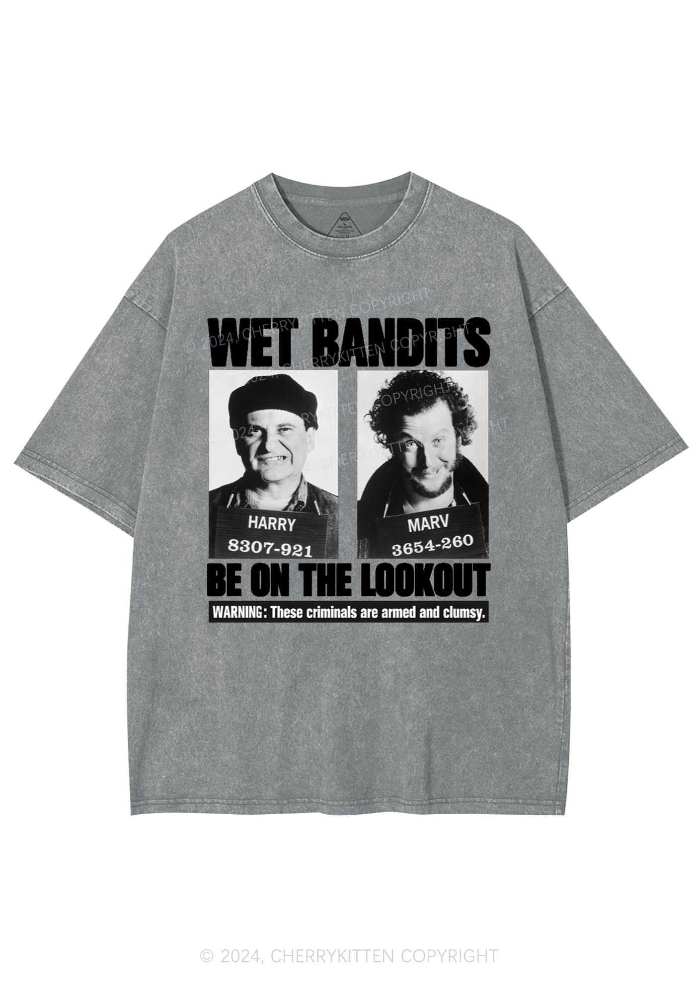 Christmas Wet Bandits Y2K Washed Tee Cherrykitten